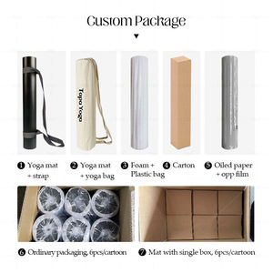 เสื่อโยคะ PU ทรงรีแบบกำหนดเองฐานยางธรรมชาติกันลื่นโลโก้เลเซอร์ MOQ ต่ำ - Product Image 4