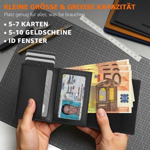 Rfid Anti Demagnetization <b>Metal</b> Card Holder Aluminum Alloy Automatic Ejection Credit Card Bank Card Holder Men's <b>Wallet</b> - Product Image 3