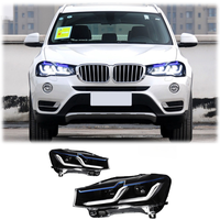 Nouveaux phares LED DRL bleus en gros pour BMW X3 F25 2010-2017, ensemble de projecteurs étanche IP67, 8000 lumens, Plug & Play