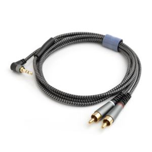 1M 3,5 milímetros <span class=keywords><strong>RCA</strong></span> Áudio Y Splitter Cabo com PVC Jacket Gold-Plated Masculino 2RCA para Smartphones MP3 Players Tablets - Product Image 3