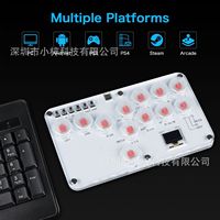 Teclado para Juegos de Lucha Arcade Hitbox, Compatible con PC/PS3/PS4/Switch, Retroiluminación RGB con Múltiples Efectos de Iluminación L730