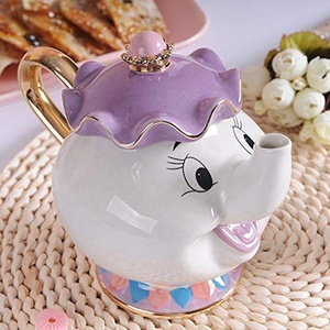 Nouvelle belle et la bête <span class=keywords><strong>madame</strong></span> potts puce porcelaine théière tasse ensembles théière - Product Image 4