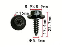 Clips métalliques automobiles fournis par l'usine chinoise, attaches métalliques pour voitures, clips automobiles et attaches en plastique 152471