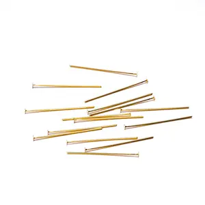 Flat Head Pins for Jewelry Making Straight Head Pin Metal End Headpins DIY Head Pin Findings for Craft Earring Bracelet Necklace