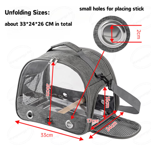 Accesorios para pájaros Transportadores de mascotas Caja de viaje para pájaros Jaula de viaje para pájaros Mochila para mascotas de <span class=keywords><strong>tortuga</strong></span> Mochila para gatos a prueba de viento - Product Image 3