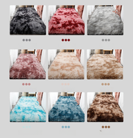 Tapis moderne de luxe en fausse fourrure de polyester, super doux, shaggy, moelleux, couleur unie, fabriqué à la machine, pour la maison, tapis de sol doux