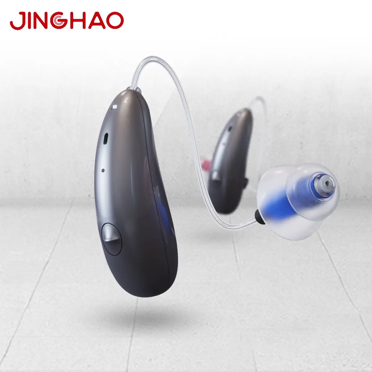 Jinghao 3-x-1 Mulit-Funktions-Ladehülle App Contral OTC Beste BTE Bluetooth digitale wiederaufladbare Hörgeräte 2024