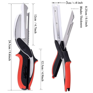 <span class=keywords><strong>Ciseaux</strong></span> multifonctionnels en acier inoxydable 2 en 1 pour couper les légumes <span class=keywords><strong>Ciseaux</strong></span> pour la cuisine - Product Image 2
