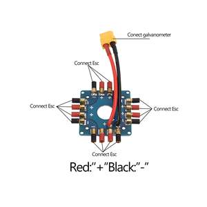 Aismartlink Drone phân phối điện Hội Đồng Quản trị ESC phân phối điện Hội Đồng Quản Trị hàn XT60 cắm và 3.5mm Banana Bullet kết nối - Product Image 4