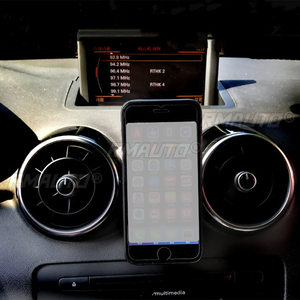 Support de téléphone pour voiture Audi A1 2012-2018, support magnétique pour grille d'aération, rotatif à 360°, accessoires GPS mobiles, fibre de carbone - Product Image 5
