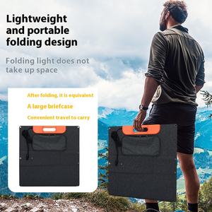 Fuente de Energía Portátil para Exteriores, Panel Solar Plegable de Silicio Monocristalino, Color Negro, Formato de Bolsa, 22% de Eficiencia, GUIKING JZK-G200 - Product Image 1