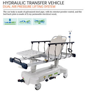 ORP-HPT03S रोगी एम्बुलेंस स्थानांतरण उपकरण स्ट्रेचर ट्रॉली ऑक्सीजन धारक हाइड्रोलिक चिकित्सा आपातकालीन गाड़ी के साथ - Product Image 4