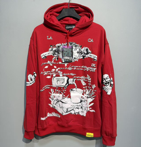 เสื้อฮู้ดดี้ผ้าคอตตอนหนานุ่มพิมพ์ลาย "THAT'S A AWFUL LOT OF COUGH SYRUP" สุดฮิต ขายดี  แบบโอเวอร์ไซส์สำหรับผู้ชาย  รับสั่งทำได้ - Product Image 3