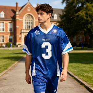 Customizable Streetwear Fashion Fan Jersey ODM Factory Direct Custom Logo Game Day Casual Soccer Jersey for Fans - Product Image 2