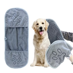 Toalla de Baño para Perros de Microfibra Absorbente de Agua, Súper Suave, de Secado Rápido, con Diseño de Bolsillos, Personalizada al por Mayor - Product Image 1