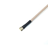 Câble d'antenne RF RP-JACK mâle coudé à 90 degrés avec fréquence 6000 MHz, gain 3,5 dBi, prise en charge 3 bandes