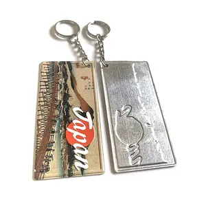 定制日本标志钥匙扣纪念品礼品铝车牌钥匙扣