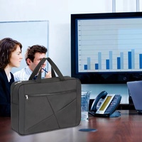 Sacoche d'affaires portable personnalisée, grande capacité, imperméable, rembourrée, pour ordinateur portable, documents, sac à main pour homme