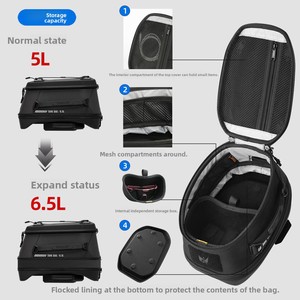 <span class=keywords><strong>Borsa</strong></span> da Moto Magnetica a Sgancio Rapido, Impermeabile e Resistente all'Usura, per Serbatoio Carburante, da Viaggio e per Motociclisti - Product Image 4