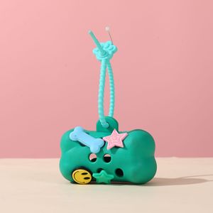 Dispensador <span class=keywords><strong>de</strong></span> Bolsas para Excrementos <span class=keywords><strong>de</strong></span> Perro <span class=keywords><strong>de</strong></span> Silicona con Diseño <span class=keywords><strong>de</strong></span> Hueso, Moderno y Decorativo, con Bolsas <span class=keywords><strong>de</strong></span> Fácil Desgarro, Ideal para Productos Transfronterizos para Mascotas - Product Image 5