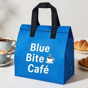 Sacs isothermes personnalisés en non-tissé avec feuille d'aluminium, réutilisables, pour plats à emporter, sacs à déjeuner laminés, imperméables, pour la vente en gros - Product Image 1