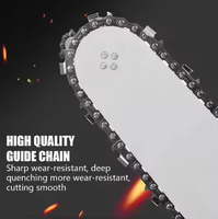 Scie à chaîne électrique sans fil rechargeable de 12 pouces 21V pour l'élagage et l'abattage, outil portatif DIY avec capacité de coupe de 130 mm