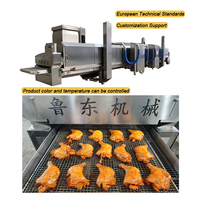 Four industriel à grande capacité pour cuisson continue, machine à rôtir à la vapeur, cuiseur vapeur pour poulet, poisson, bœuf