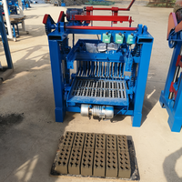 Machine à fabriquer des briques en argile, pour blocs de pavage et de terrassement, méthode manuelle à vibration moteur