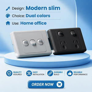Interruptor y Enchufe Eléctrico de Pared de 10A, Estándar Australiano, Fabricante de Fábrica - Product Image 1