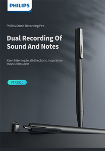 Pour Philips Professionnel <span class=keywords><strong>Dictaphone</strong></span> Vidéo et Audio 64 Go Caméscope Sonore 16 Go pour Enregistrement de Réunions VTR5910 Format WAV - Product Image 5