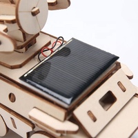 Kit de Modelo de Vehículo Scout de Madera con Energía Solar Wincent, Rompecabezas 3D DIY, Coche Blindado con Radar, Regalo Educativo STEM para Niños