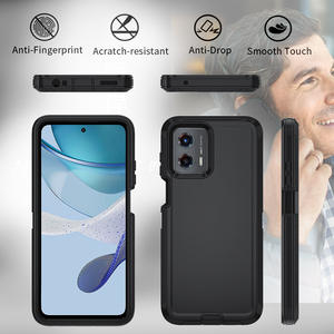 मोटो जी प्ले5जी 2024 डिफेंड केस के लिए ट्रिपल लेयर्स हैवी ड्यूटी आर्मर केस, बेल्ट क्लिप होल्स्टर के साथ मजबूत शॉकप्रूफ प्रोटेक्टिव केस - Product Image 4