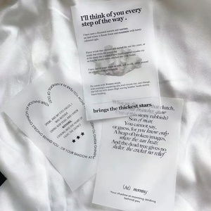 Biglietti di Invito di Lusso Personalizzati in Carta Vellum Bianca Traslucida 185gsm, <span class=keywords><strong>Stampa</strong></span> a Caldo, <span class=keywords><strong>Tipografia</strong></span> Raffinata, Etichetta Pendente - Product Image 4