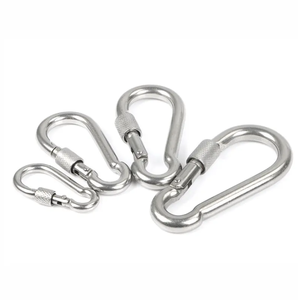 Yüksek kaliteli Metal ürünleri ODM hızlı bağlantı kilidi arma donanım Snaps ile galvanizli emniyet tırmanma yapış yüzük karabina - Product Image 4