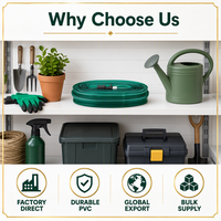 Manguera de Jardín Extensible Plana, Flexible, Ligera y Portátil, Tubería de Agua Compacta y Extensible para Lavado de Autos y Riego de Plantas