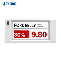 Label Rak Elektronik Zkong 2.13 Inci Esl Layar E-Ink Ble 5.0 Nfc Label Rak Elektronik