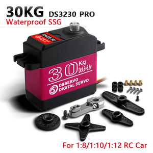 Dsservo DS3230Pro เกียร์โลหะ4.8-6.8V ความเร็วสูง SSG 30kg มอเตอร์กันน้ำสำหรับ1/8 1/10รถยนต์ RC - Product Image 3