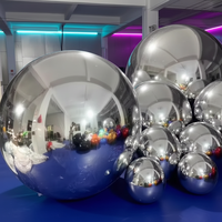 Ballon gonflable géant en PVC, sphère brillante de Noël, décoration de fête et de mariage, résistant à l'eau, durable, multicolore, facile à installer