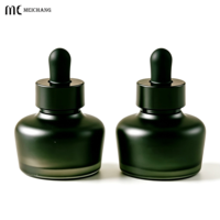 Flacon compte-gouttes en verre noir mat de 30 ml avec bouchon sécurité enfant pour extraits végétaux et huiles bien-être