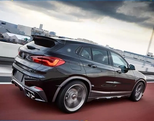 Runde parti Auto in fibra di carbonio per 2018 2021 <span class=keywords><strong>BMW</strong></span> <span class=keywords><strong>X2</strong></span> F39 nuovo prodotto lancio del lato anteriore con labbro anteriore diffusore posteriore alettone superiore - Product Image 3