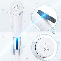 HOMEDEC Kit de Douche Portable en Plastique ABS pour Hygiène Personnelle, Ensemble Pulvérisateur Bidet Manuel Durable avec Support de Tuyau, Design Moderne