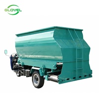 Épandeur d'aliments électrique pour élevage de moutons, distributeur d'aliments pour élevage de bovins, capacité de 8 mètres cubes, épandeur diesel sur camion