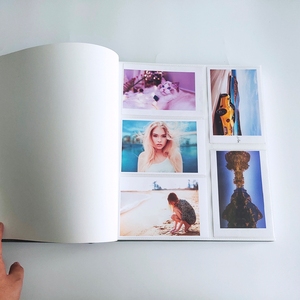 Álbum de Fotos Personalizado de Alta Capacidad, Doble Cara, 4x6 Pulgadas, con Cinco Bolsillos, Cubierta de PU, para Fotos Familiares - Product Image 3