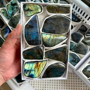 <span class=keywords><strong>Pierre</strong></span> de palmier en labradorite de haute qualité, forme libre, boîte, <span class=keywords><strong>sculpture</strong></span> de <span class=keywords><strong>pierre</strong></span> précieuse naturelle <span class=keywords><strong>bleue</strong></span> irisée pour ornement de bureau et de maison - Product Image 3