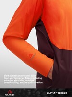 Polartec Alpha Direct polaire automne unisexe veste col montant tissé solide motif fermeture éclair pour la chaleur extérieure