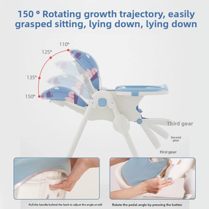<span class=keywords><strong>Silla</strong></span> Alta para Bebé Purorigin 2026, Asiento Plegable Portátil con Reposapiés para Comer, <span class=keywords><strong>Silla</strong></span> de Comer para Bebé - Product Image 6