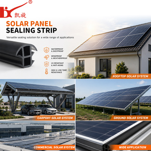 Bande d'étanchéité pour panneaux solaires en EPDM, <span class=keywords><strong>prix</strong></span> d'usine professionnel, taille personnalisée, protection de cadre de montage photovoltaïque, vente en gros - Product Image 1