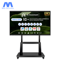 Pantalla Interactiva Inteligente MIDA de 98 Pulgadas 4K UHD LCD con Función IA, Monitor Táctil, Pizarra Digital EDLA con Cámara de 4800W para Oficina
