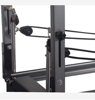 Lit de Pilates semi-haut réglable en aluminium durable pour Reformer et Cadillac, idéal pour studio de Pilates, emballage en boîte en bois, garantie 2 ans