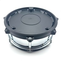 Tambour électronique en acier de 14 pouces avec six capteurs de déclenchement déverrouillables pour kit Roland.